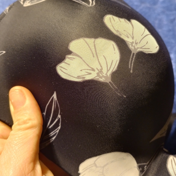 NWT Auden "midnight floral" no wire 32C wireless gently padded convertible bra - Picture 5 of 7